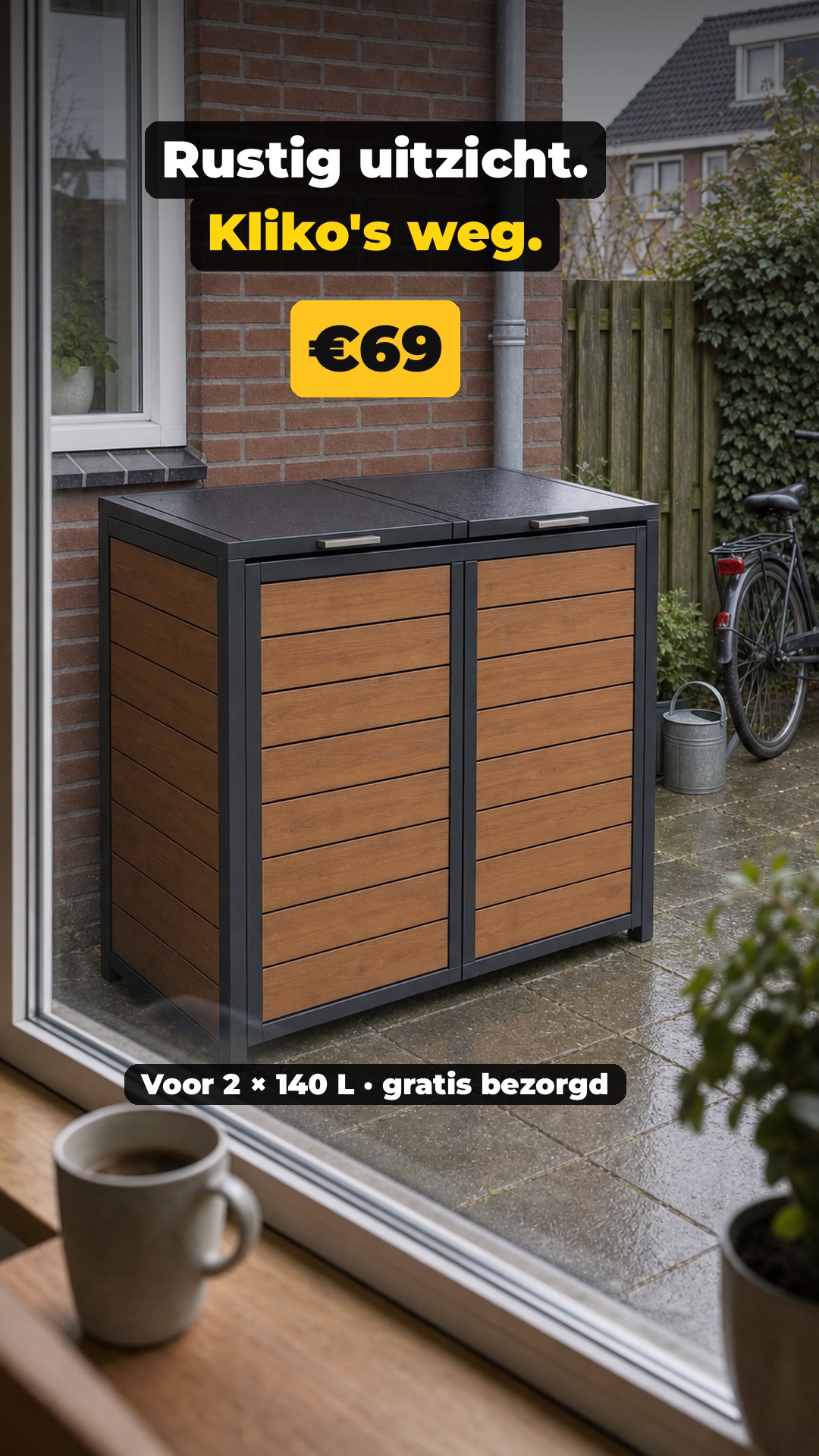 Rustig uitzicht. Kliko's weg. · €69