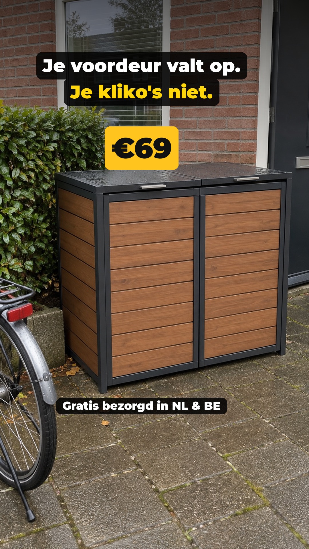Je voordeur valt op. Je kliko's niet. · €69