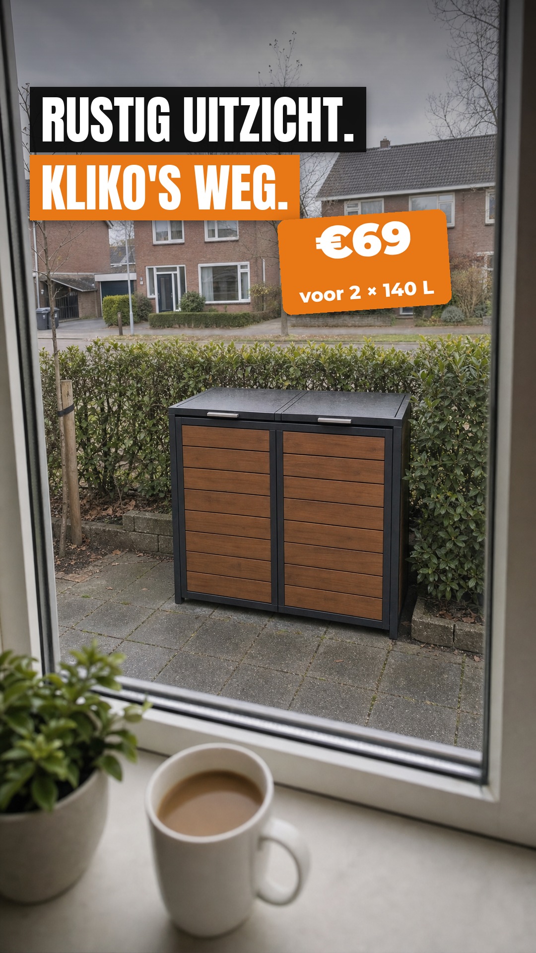 Rustig uitzicht. Kliko's weg. · €69